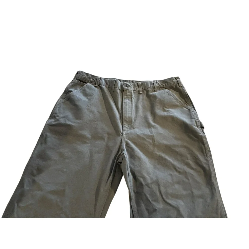 Carhartt Carpenter‎ Work Pants Mens 44x34 Dungaree Fit B11-DES  Desert Color
